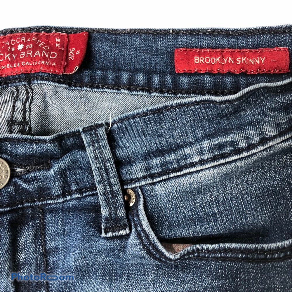 Lucky Brand Brooklyn Skinny Low Rise Stretch Jeans - Picture 5 of 8